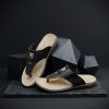 Timeless Comfort Black_Men's Genuine Leathe_ECCO_Slide
