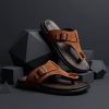 Timeless Comfort Brown_Men's Genuine Leather Sandal