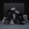 Timeless Comfort Black_Suede_Men's Genuine Leather Slide