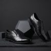 Japanese Premium Black Leather Oxford Shoes