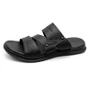 Timeless Comfort Black_Men's Genuine Leather Sandal