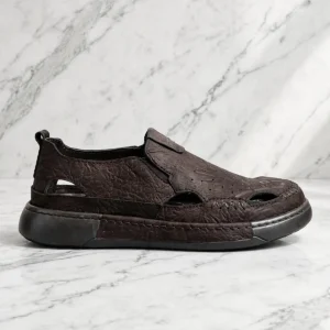 Men's Genuine Leather Black Cylcle shoes